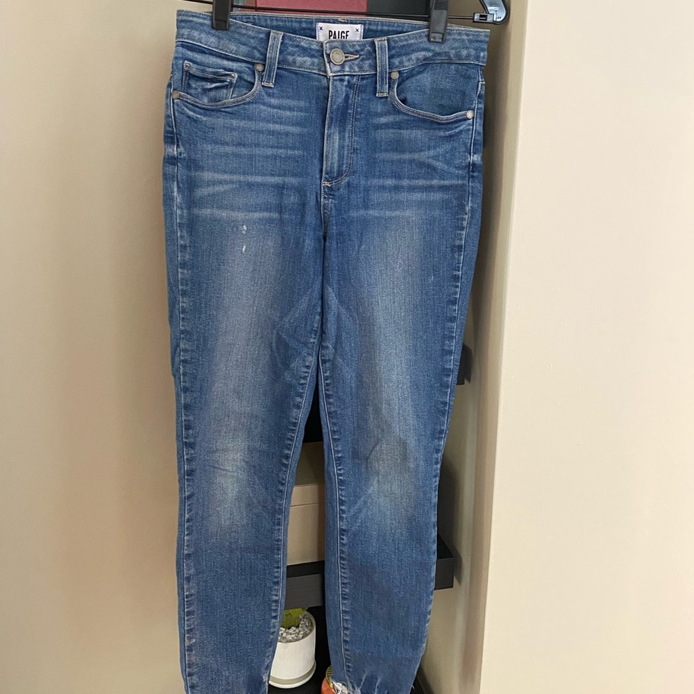 Paige Hixon Crop Denim Jeans